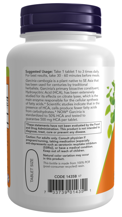 Image of Garcinia 1000mg 120tabs suggested usage