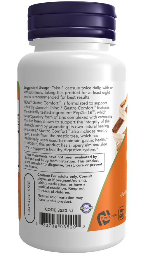 Image of Gastro Comfort with PepZin GI 60vcaps suggested usage