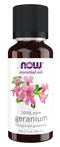 Image of NOW Pure GERANIUM OIL (Pelargonium Graveolens) 30ml