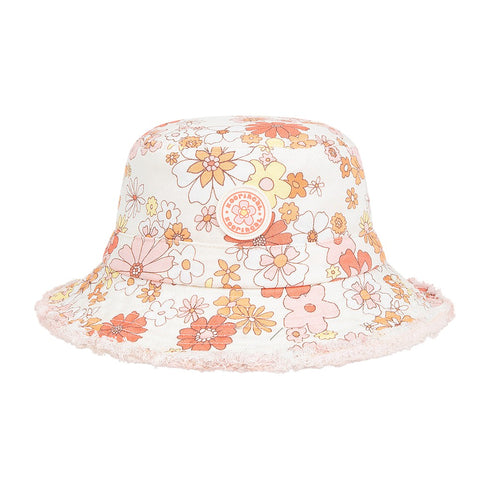 Kooringal Girl's Bucket Hat Queenie in Multi, front