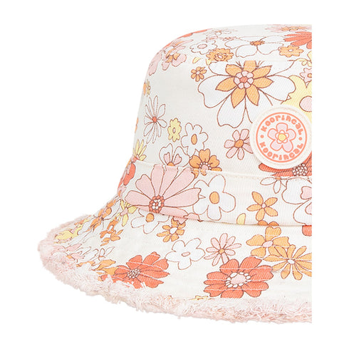 Kooringal Girl's Bucket Hat Queenie in Multi, view 4