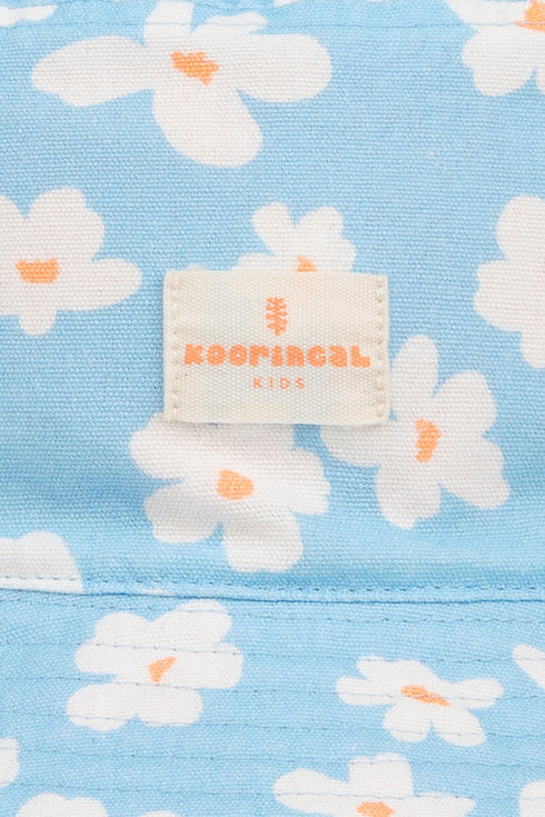 Kooringal Girl's Bucket Hat Skye in Powder Blue, view 3