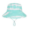 Kooringal Girl's Wide Brim Hat Lucky Bay in Aqua, front