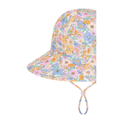 Kooringal Girl's Wide Brim Hat Meadow in Multi, view 4