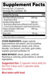 Image of Gouch! 60vcaps supplement facts
