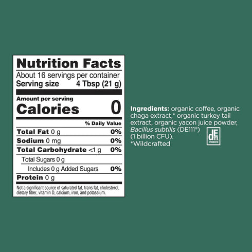 Image of Happy Gut Organic Coffee nutrition facts