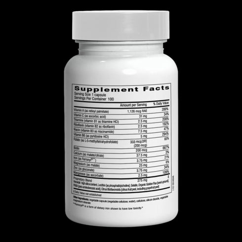 Image of Hair Skin & Nails Plus Formula 100caps supplement facts