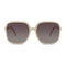 Wollumbin Halcyon women's sunglasses, ivory frame with brown polarised lens, front
