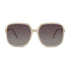 Wollumbin Halcyon women's sunglasses, ivory frame with brown polarised lens, front