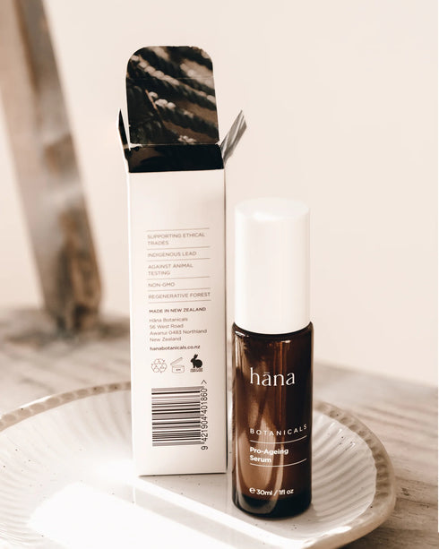 Hana Pro-Ageing Serum 30ml back of box
