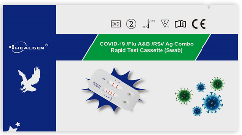 Image of 4-in-1 Combination test kit (COVID 19 + Influenza A/B + RSV)