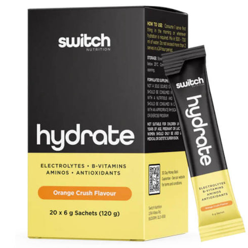 Switch Hydrate Box 20 Sachets | Orange Crush-Switch Nutrition-Matakana Pharmacy