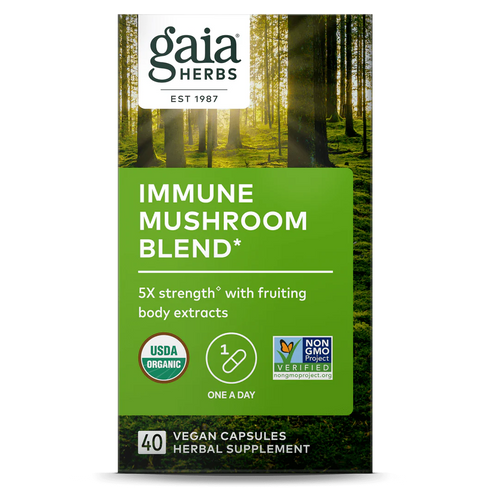 Image of Immune Mushroom Blend 40vcaps box