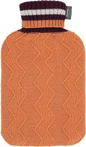 Hot Water Bottle Knitted Cover Orange 2.0L-FASHY-Matakana Pharmacy