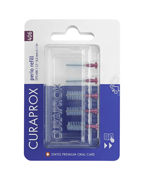 Perio Angled Interdental Brushes Refill CPS 406-Curaprox-Matakana Pharmacy