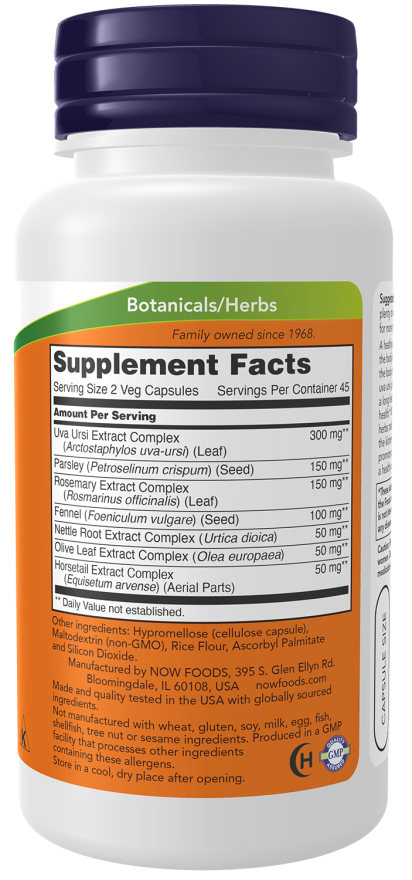 Image of Kidney Cleanse 90vcaps supplement facts