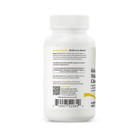 Kids Multivitamin Chewable (Methyl Free) 60 Tablets-Seeking Health-Matakana Pharmacy
