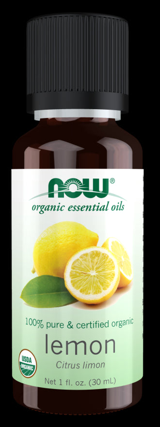 Image of NOW ORGANIC LEMON OIL (Citrus Limon) 30ml