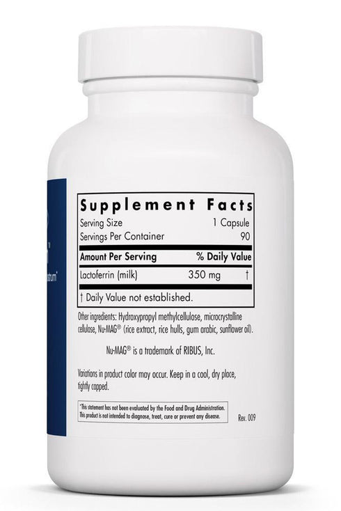 Image of LaktoFerrin 90caps supplement facts
