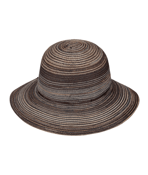 Women Short Brim Hat Sophia Chocolate One Size-Matakana Pharmacy