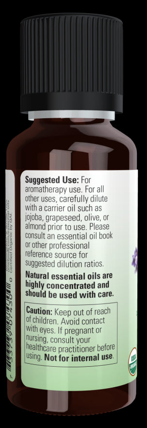 Image of NOW ORGANIC LAVENDER OIL (Lavandula Angustifolia) suggested use