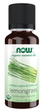 Image of NOW ORGANIC LEMONGRASS OIL (Cymbopogon Flexuosus) 30ml