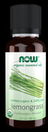 Image of NOW ORGANIC LEMONGRASS OIL (Cymbopogon Flexuosus) 30ml