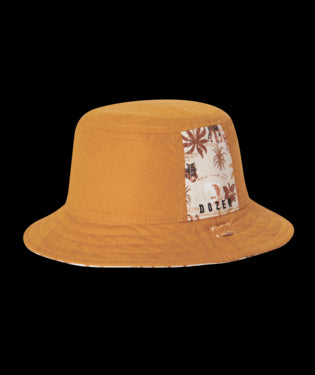 Image of Baby Boys Leo Bucket Hat Natural Large reverse side