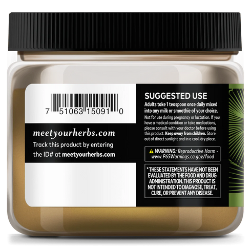 Image of Lion's Mane & Turmeric Powder 100g suggested use