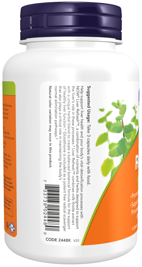 Image of Liver Refresh 90vcaps suggested usage