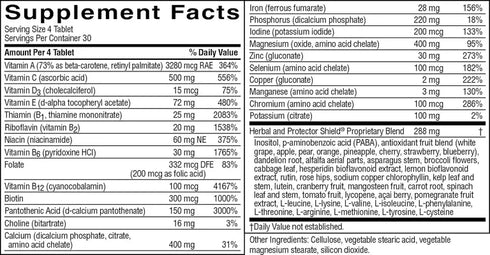 Super Supplemental Vitamin and Mineral 120 Tablets-Matakana Pharmacy