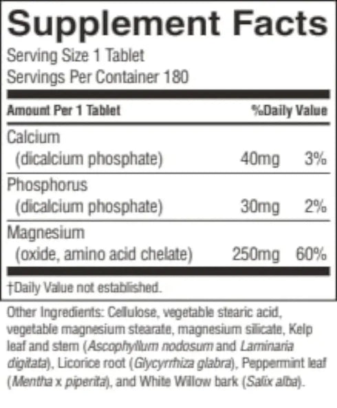 Magnesium 180 Tablets-Matakana Pharmacy