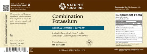 Potassium Combination 180 Capsules-Matakana Pharmacy