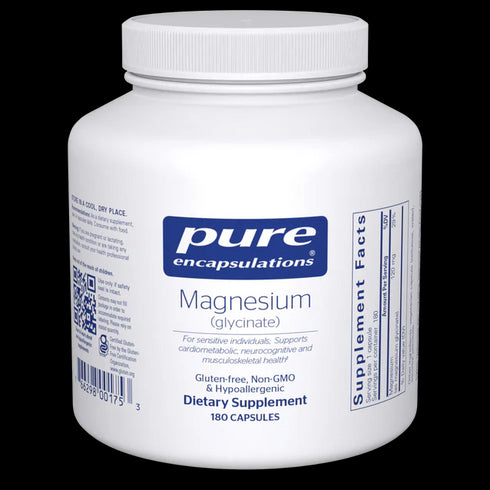 Magnesium Glycinate 180 Caps Double Pack-Pure Encapsulations-Matakana Pharmacy