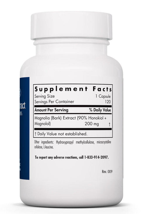 Image of Magnolia Extract 120caps supplement facts