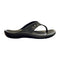 Walkable Beach Malibu women's jandal in black, side view