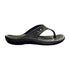Walkable Beach Malibu women's jandal in black, side view
