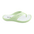 Walkable Beach Malibu women's jandal in pistachio green and white, side view