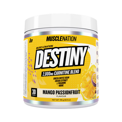 Destiny Fat Burner Mango Passionfruit 195g-MuscleNation-Matakana Pharmacy