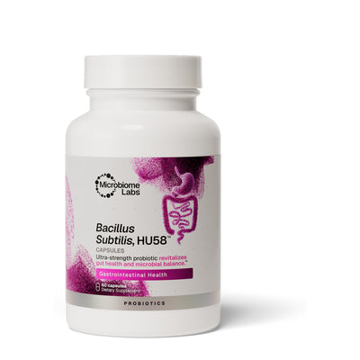 Microbiome Labs HU58, front of pack