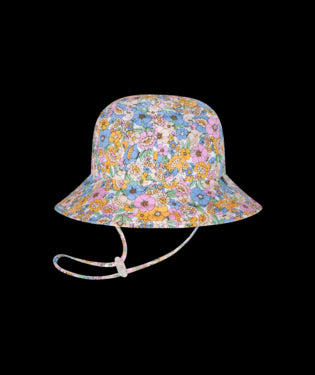Image of Girl Floppy Hat Meadow Multicoloured Large