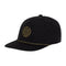 Kooringal Men's 5 Panel Cap Statements in Black, front