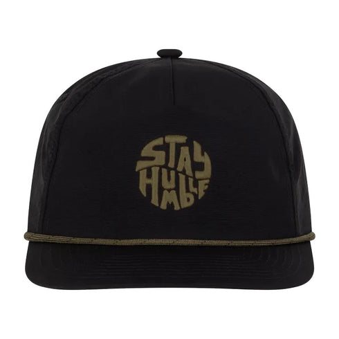 Kooringal Men's 5 Panel Cap Statements in Black, view 2