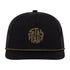 Kooringal Men's 5 Panel Cap Statements in Black, view 2