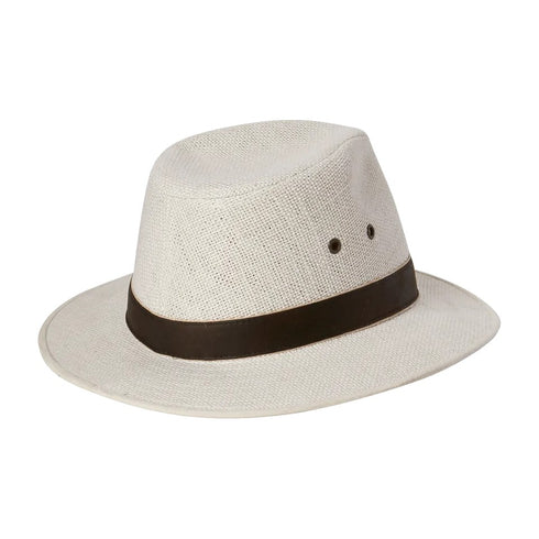Kooringal Men's Drover Hat Edward in Stone, front