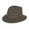 Kooringal Men's Mid Brim Hat Dalby in Olive, front