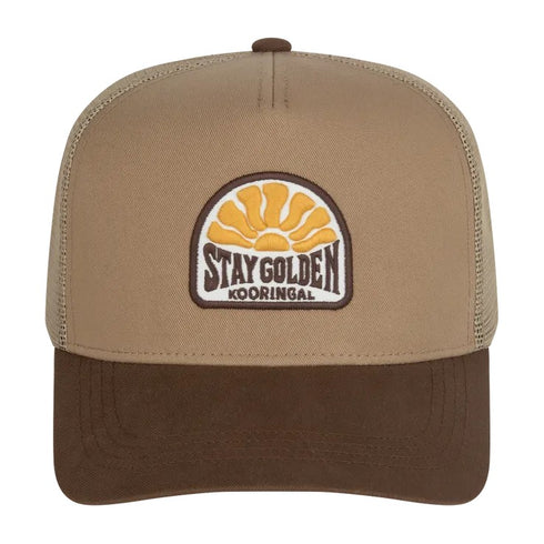 Kooringal Men's Trucker Cap Goldfield in Brown, view 3