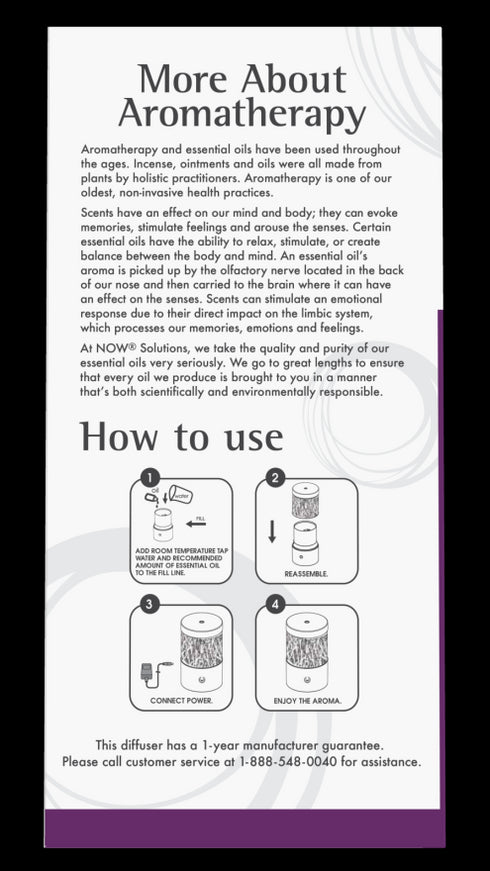 Image of Metal Touch Ultrasonic Oil Diffuser instructions