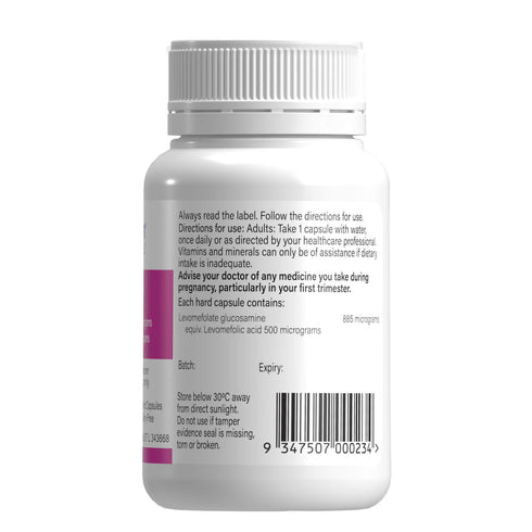 Image of Met5Q 120 caps side of bottle
