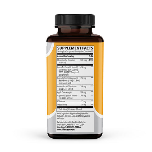 Image of Metabolism weight management capsules supplement facts